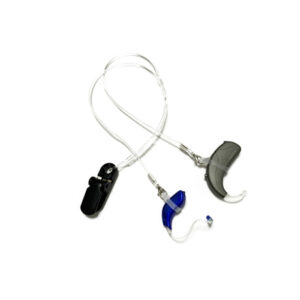 BTE clip black binaural